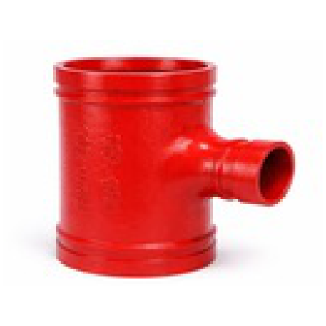 [14024] تي قطة حديد أحمر فرزة منقص UL/FM 1.5"×2" للاطفاء