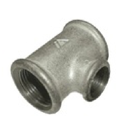 [14008] تي قطة حديد مجلفن رويال منقص UL/FM 1/2"×1"